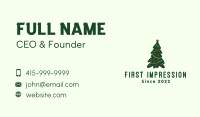 Decorative Pine Tree Business Card Design