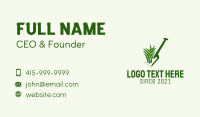 Lawn Grass Shovel  Business Card
