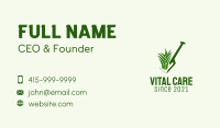 Lawn Grass Shovel  Business Card Image Preview