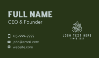 Religious Candle Emblem  Business Card