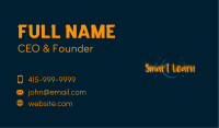 Luna Neon Wordmark Business Card