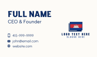 Cambodia Country Flag Business Card