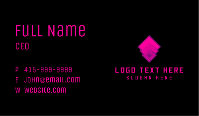 Tech Startup Application Business Card Image Preview