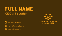 Abstract Triangle Lion Business Card