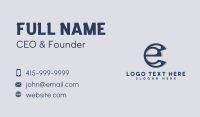 Corporate Business Letter C & E Business Card Design