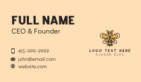Yellow Wild Honeybee Business Card Design