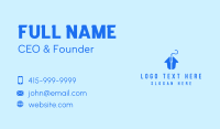 Blue Home Click Business Card Design