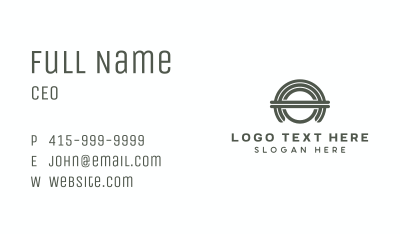 Circle Arch Builder Business Card