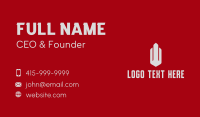 Blue Building Business Card example 1