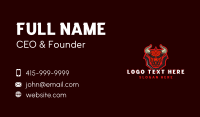 Bull Shield Horns Business Card