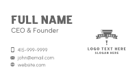 Mechanic Engine Oil Funnel Business Card