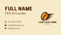 Fast Coffee Bean  Business Card Design