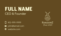 Rustic Farm Windmill Business Card