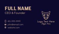 Brown Taurus Bull  Business Card Design
