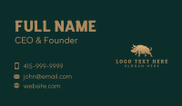 Wild Warthog Animal Business Card