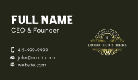 Luxury Floral Boutique Business Card