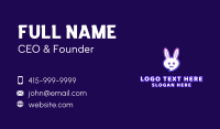 Cute Bunny Chat Business Card Design