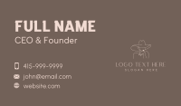 Fashion Hat Woman  Business Card Design