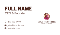 Wine and Rose Bar Business Card