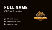 Excavation Machine Construction Business Card