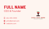 Strawberry Chocolate Fondue Business Card