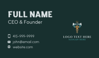 Medical Caduceus Staff Business Card