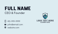 Soccer Ball Shield Business Card