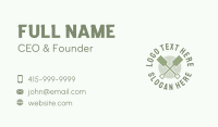 Green Gardening Shovel Business Card