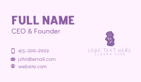 Lingerie Girl Body Business Card