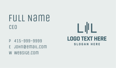 Consultancy Business Letter Business Card