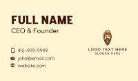 Cigarette Man Beard  Business Card Design