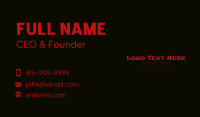 Sushi Bar Business Card example 2