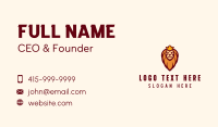 Lion Head King  Business Card Design