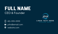 Boat Yacht Wave Business Card Design