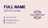 Floral Wreath Boutique Business Card