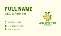 Lemon Herbal Teapot  Business Card