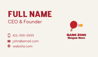 Ping Pong Hit Business Card Image Preview