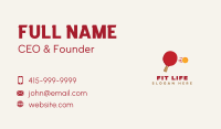 Ping Pong Hit Business Card Image Preview