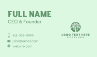 Palm Tree Botanical Garden Business Card