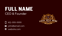 Elegant Crown Shield Business Card