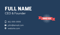Classic Banner Wordmark  Business Card
