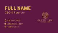 Abstract Elegant Gold Emblem  Business Card Design