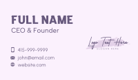 Wedding Planner Business Card example 1