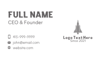 Pencil Fighter Jet  Business Card Design