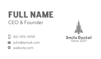 Pencil Fighter Jet  Business Card