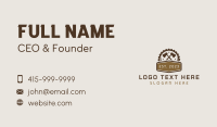 Brown Axe Carpentry Business Card Design