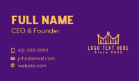 Golden Piano Chord Crown Business Card Design