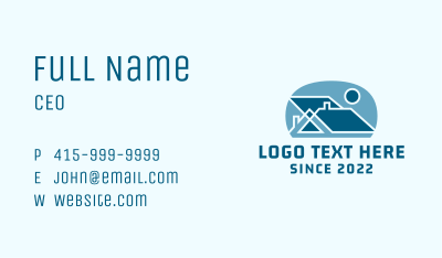 Residential House Roof Business Card