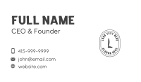 Oval Generic Firm Business Card