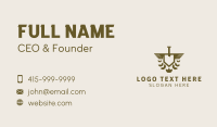 Leaf Garden Trowel Business Card